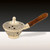 Ornate Incense Burner with Wood Handle (J6732)