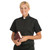 Women's Short Sleeve Tab Collar Clergy Shirt - Black