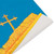 Reversible Fleur-de-Lis Cross Bible Marker - Blue/White