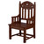 Gothic Celebrant Chair - Walnut Stain