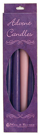 10" Advent Tapers in Hang Box