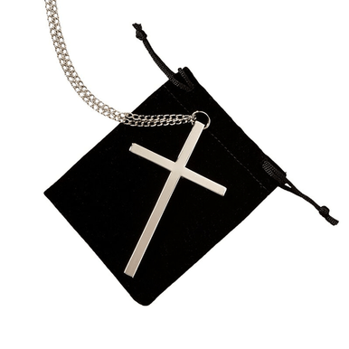 Silver Plate Clergy Cross