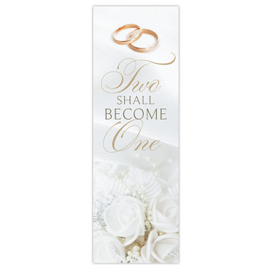 Two Shall Become One Gold Banner