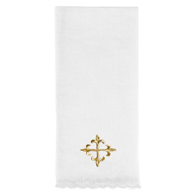 Embroidered Linen Fleur-de-Lis Altar Linen Gift Set