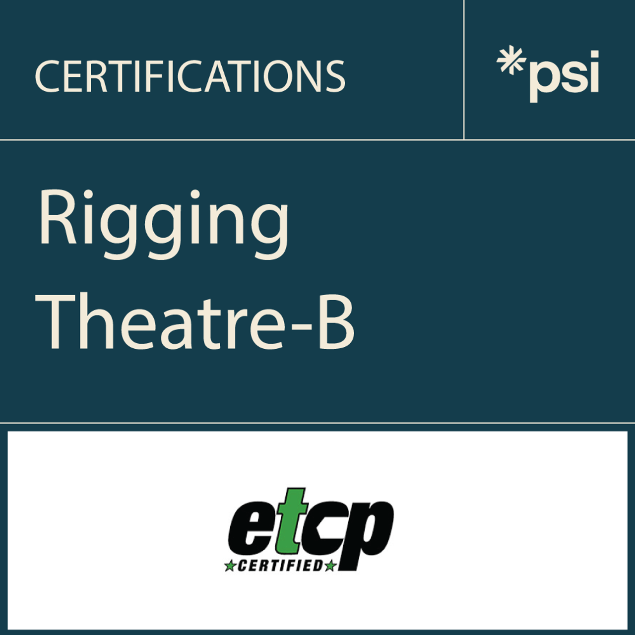 ETCP Rigging Theatre (Form B) PSI Online Store