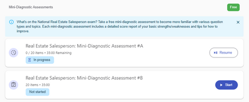 National Real Estate Salesperson Practice Tests x 3 with 300 Total