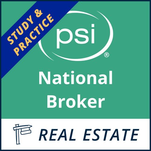 National Real Estate Broker Study & Practice Bundle with 1150+ Sample
