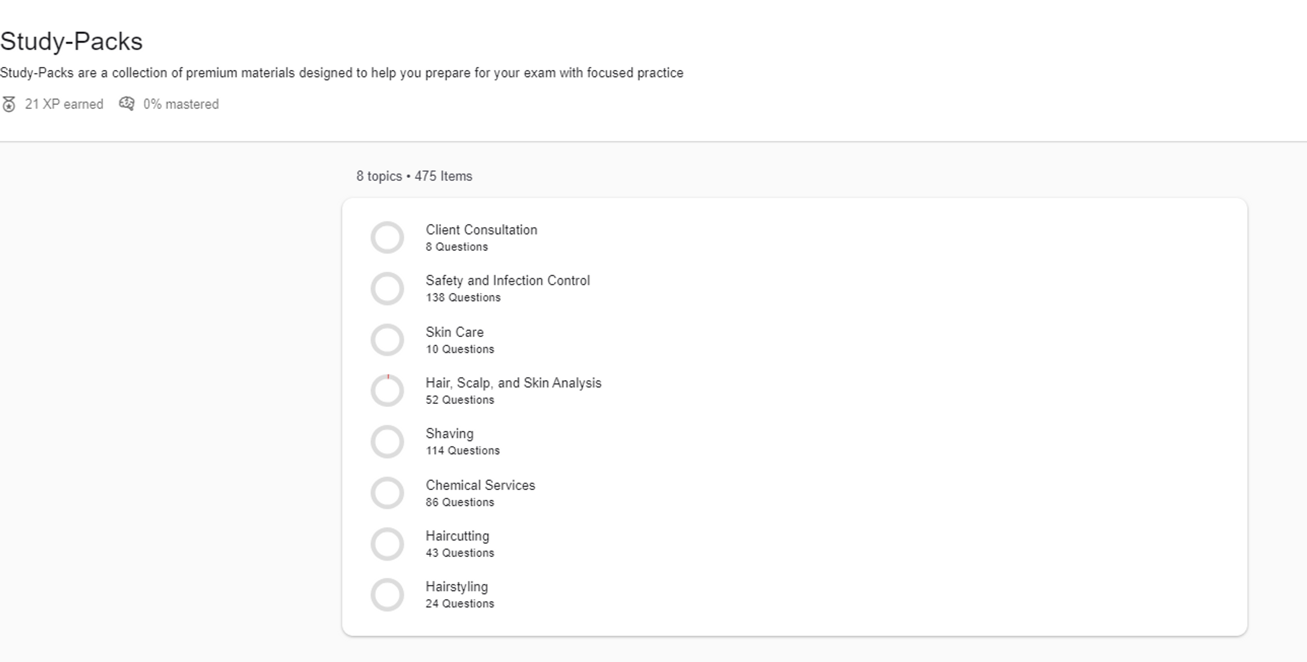 Barber Theory Practice Test PSI Online Store