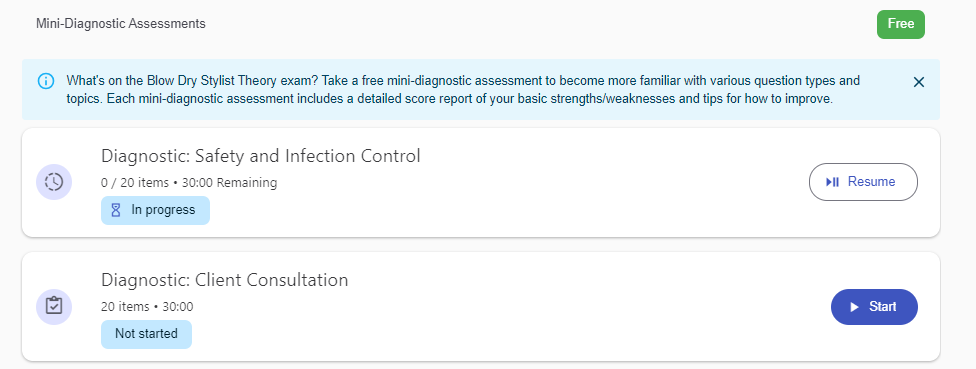 Blow Dry Stylist Theory Exam Bundle - PSI Test Prep - 550+ Items