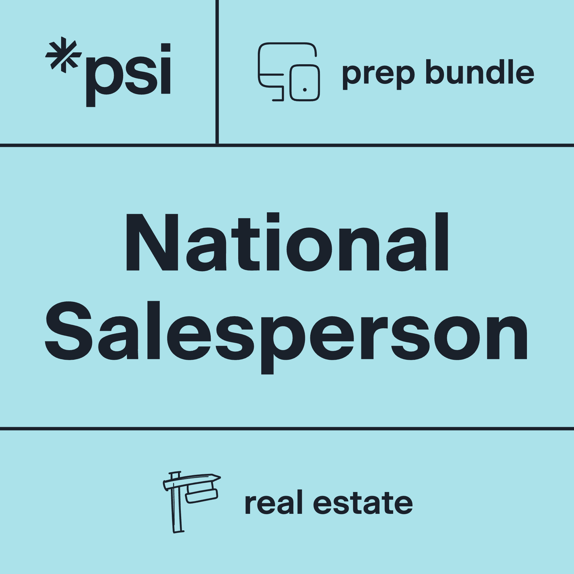 National Real Estate Salesperson Study & Practice Bundle with 1150