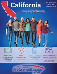 California Property & Casualty Combo (Ships direct from PLT via USPS)