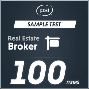 Real Estate Broker Sample Test Real Estate Broker Sample Test
