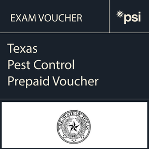 TX Pest Control Prepaid Exam Vouchers TX Pest Control Prepaid Exam Vouchers