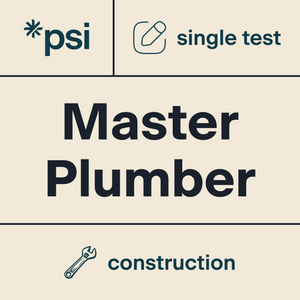 Master Plumber Practice Test x 1 with 100 Total Questions Master Plumber Practice Test x 1 with 100 Total Questions