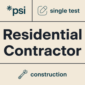 Residential Contractor Practice Test x 1 with 80 Total Questions Residential Contractor Practice Test x 1 with 80 Total Questions