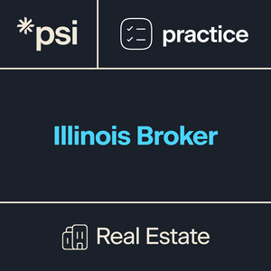 Illinois Real Estate Broker Examination State Practice Tests x 3 with 120 Total Questions