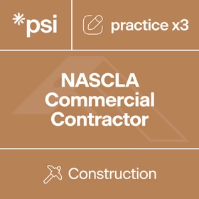NASCLA Commercial Contractor Practice Test 3-Pack with 345 Total Questions