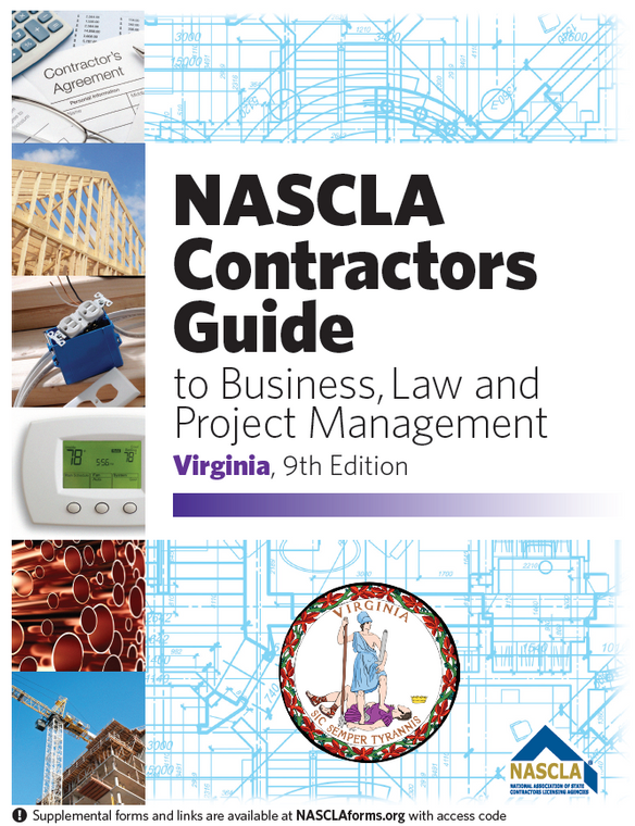 Virginia Contractors Guide to Business, Law and Project Management 9th Ed.