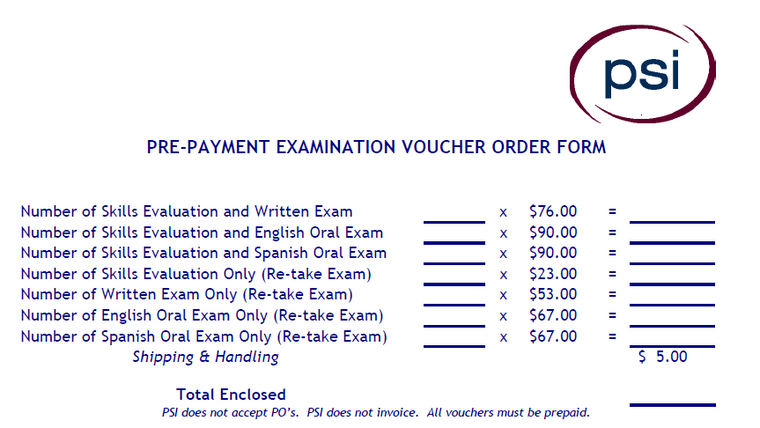 NJ Nurse Aide - Skills Evaluation and Written Exam Only Test Vouchers