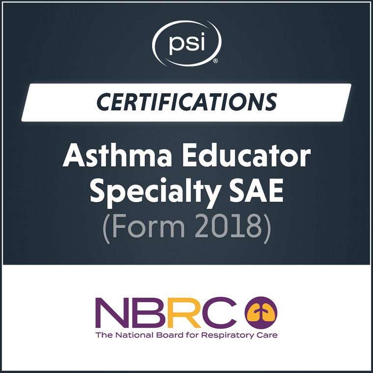 Asthma Educator Specialty SAE (Form 2018)