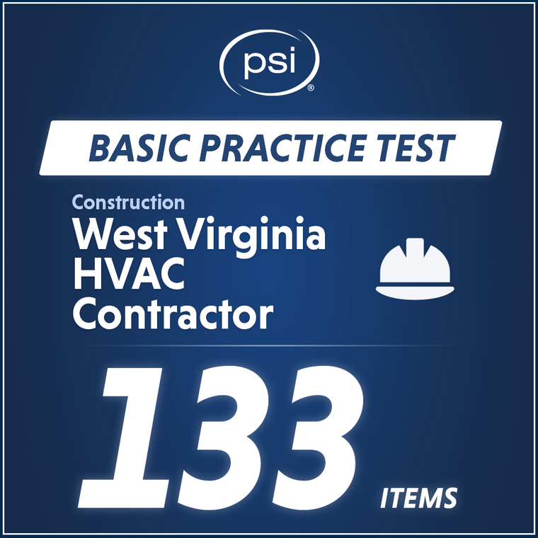 West Virginia HVAC Contractor Practice Test