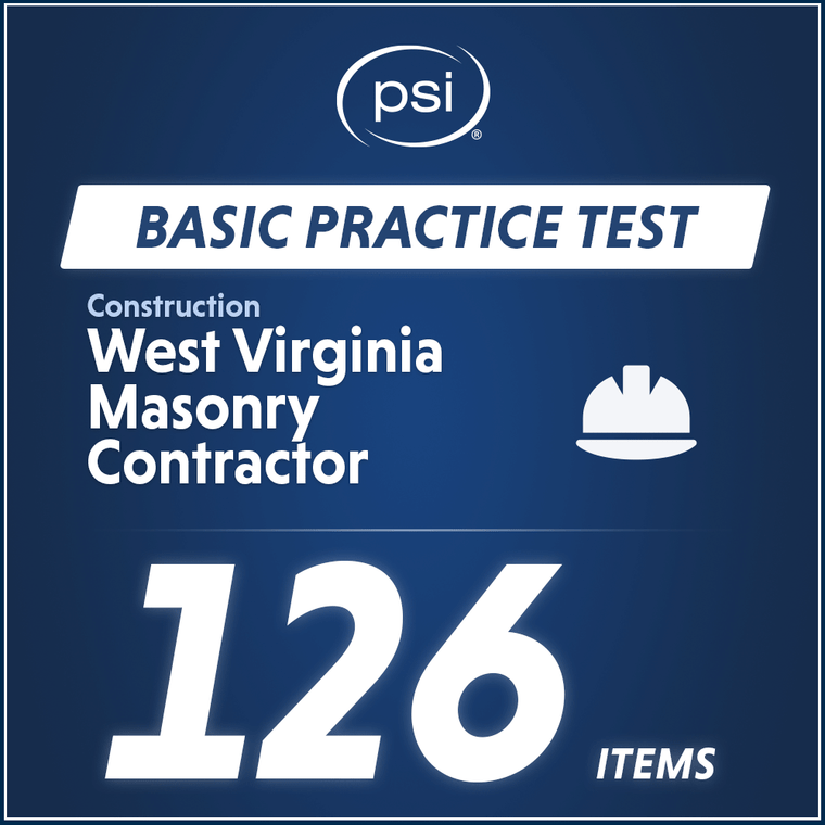 West Virginia Masonry Contractor Practice Test