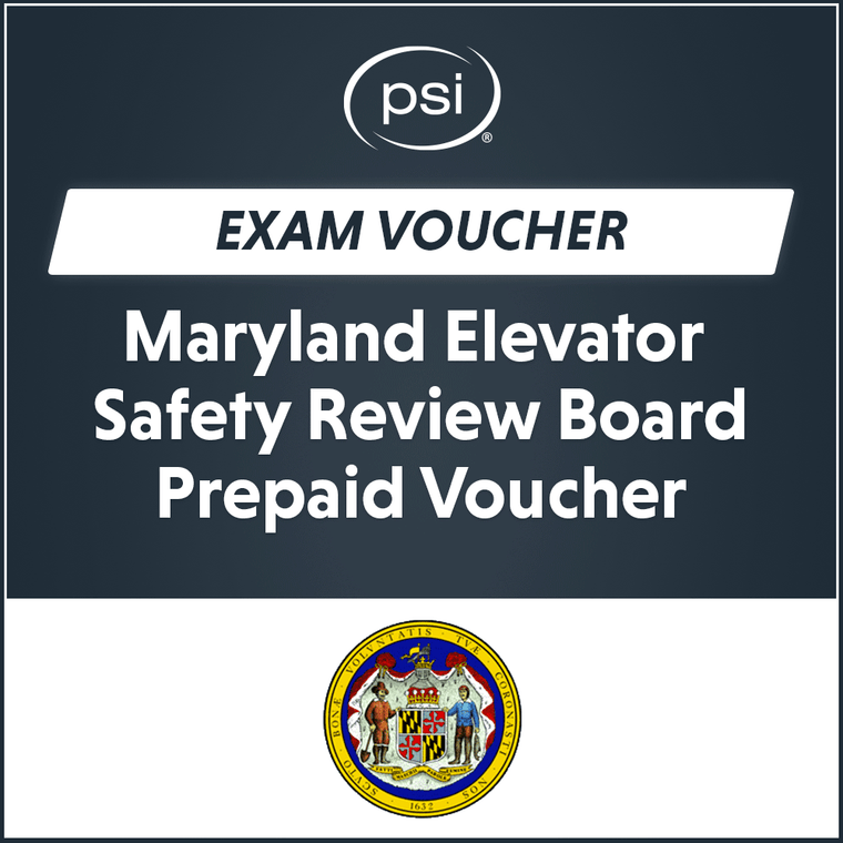 MD Elevator Safety Review Board Prepaid Exam Vouchers