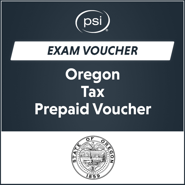 OR Tax Prepaid Exam Vouchers