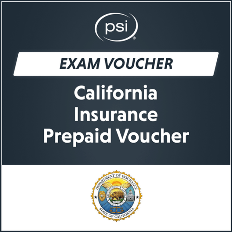 CA Insurance Prepaid Exam Vouchers