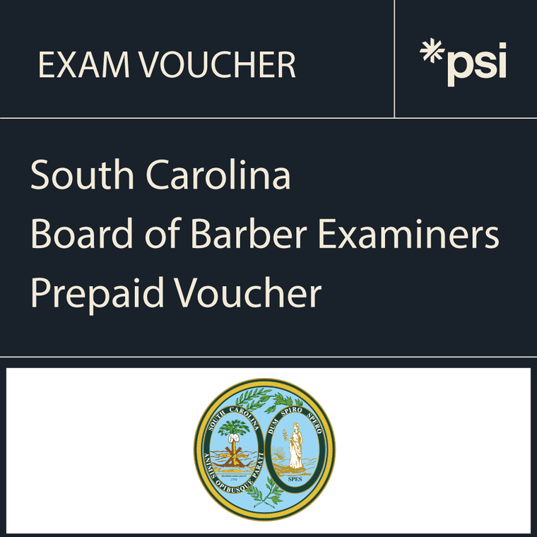 SC Board of Barber Examiners Exam Vouchers