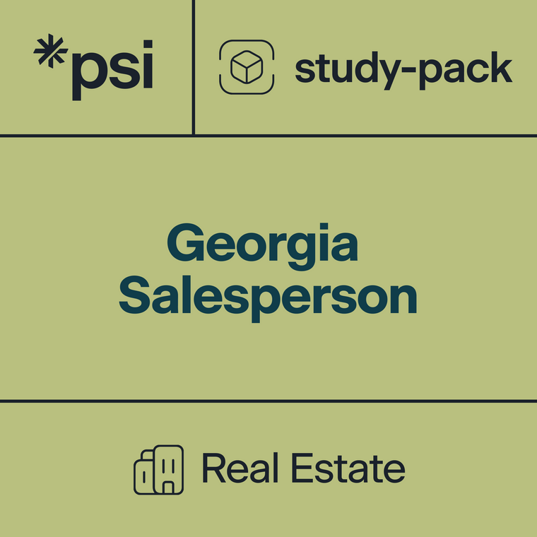 Georgia Real Estate Salesperson State Test Prep Study-Pack with 360+ Total Questions