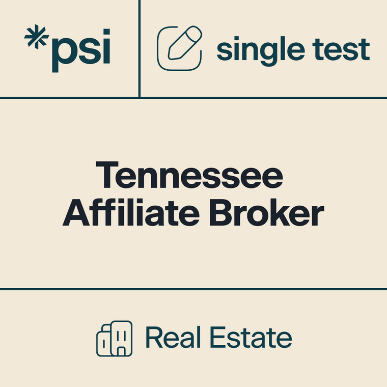 Tennessee Real Estate Affiliate Broker State Practice Test x 1 with 40 Total Questions