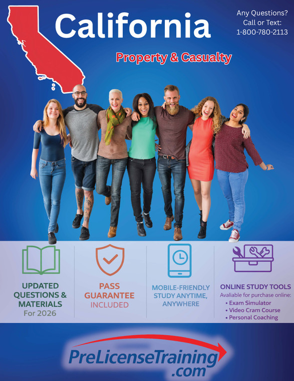 California Property and Casualty Combo Manual   (Ships direct from PLT via USPS)