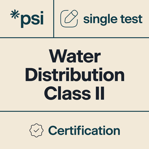 Water Distribution Class II