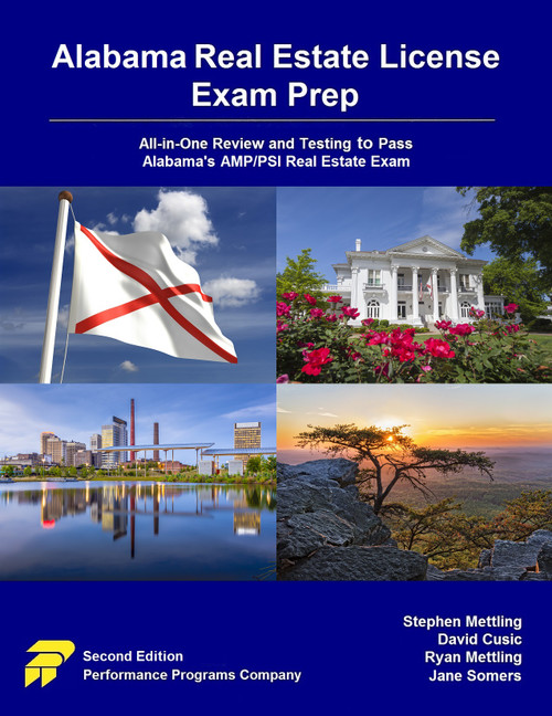 Alabama Real Estate License Exam Prep 2nd Edition PDF PSI Online