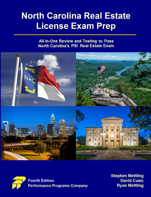North Carolina Real Estate License Exam Prep 4TH Edition PDF PSI