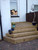 Decking steps going into a property.