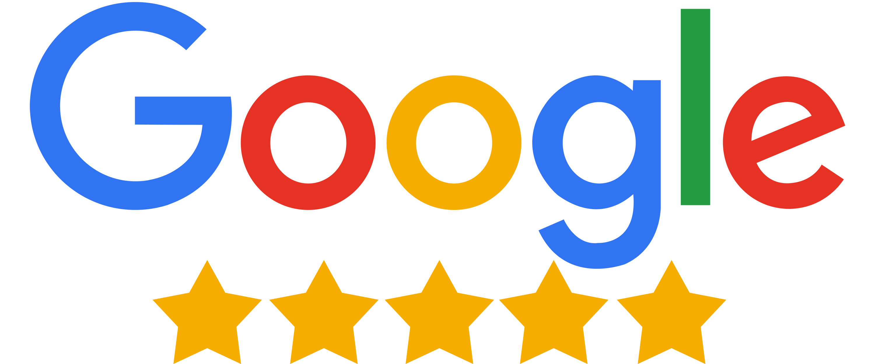 google reviews badge for peacock turfscape