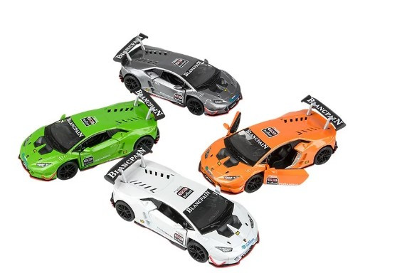 Diecast Pull-Back Lamborghini Huracan Super Trofeo - The Smiley Barn