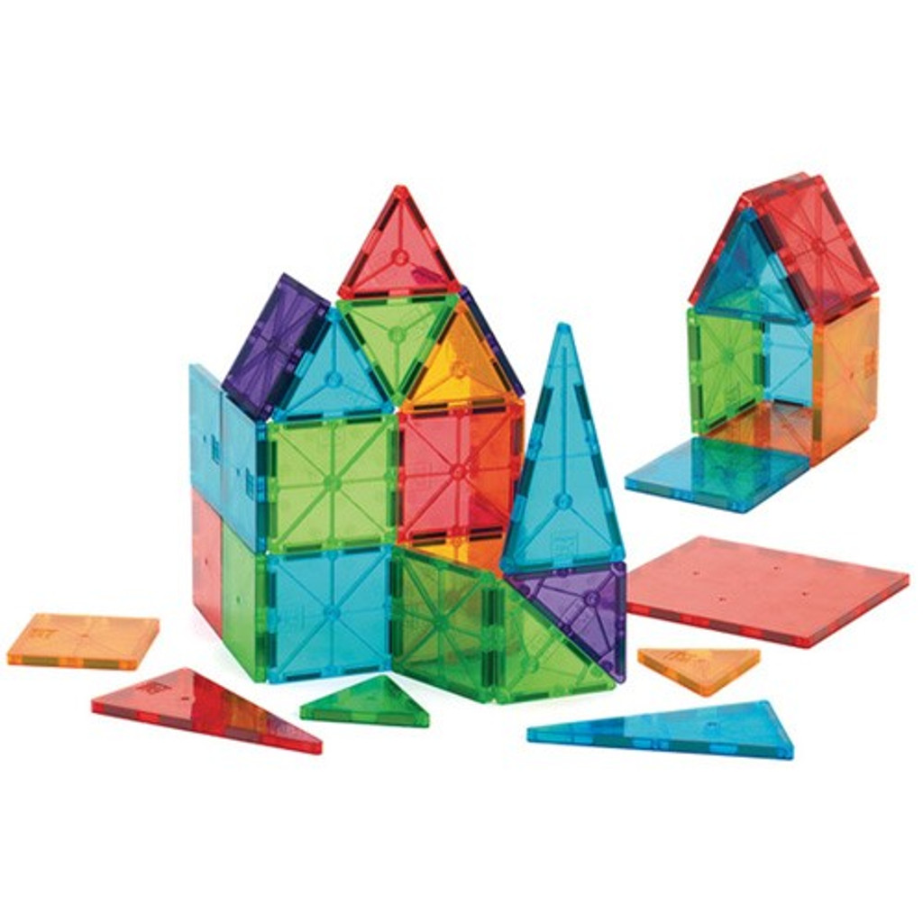 マグナタイルズ 200ピース Magna-Tiles CLEAR COLORS Clear Colors 100pc — Child's Play Toys Store
