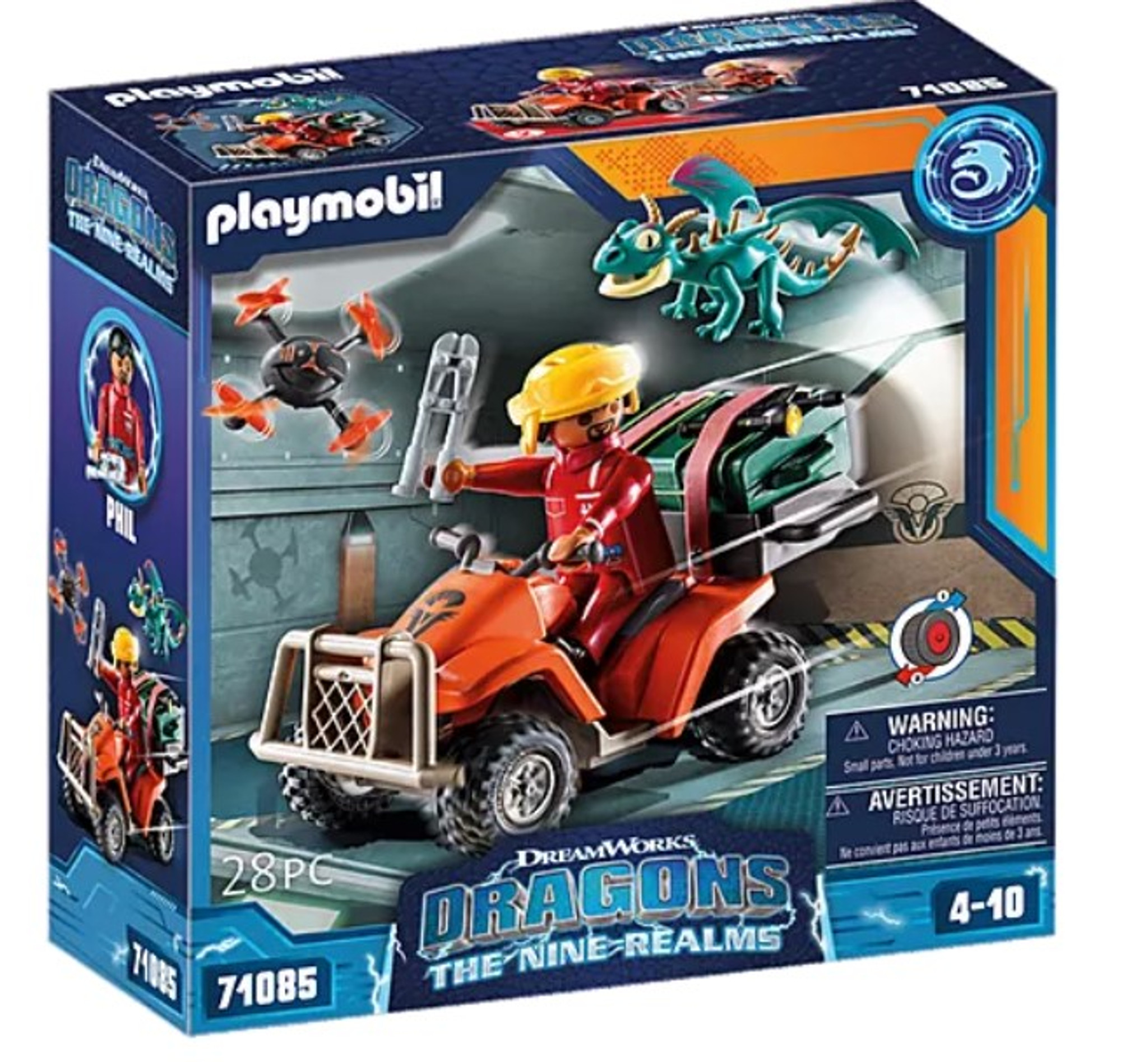 Playmobil - Icaris Quad with Phil - The Smiley Barn