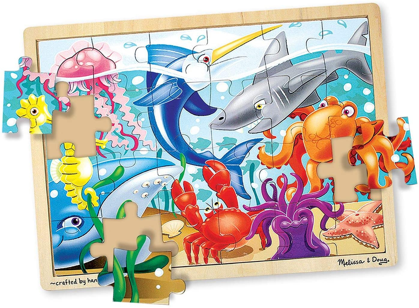 Under The Sea Puzzle – 24 Teile, Für Kinder, Mit Meeresmotiven, Tragbare Beschäftigung