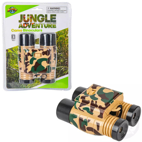 Tan and Green Camouflage Binoculars