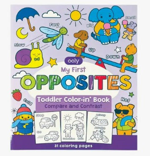 Toddler Coloring Book - Opposites