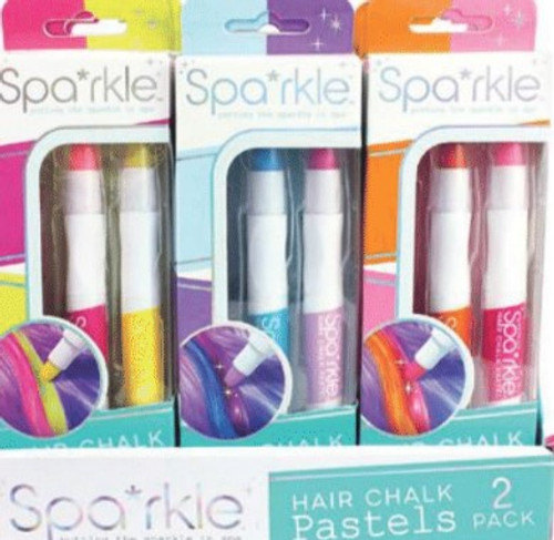 Sparkle Hair Chalk Pastels 2 Pack Assortment