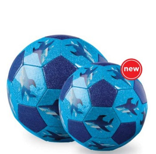 Size 2 Glitter Soccer Ball -Shark City