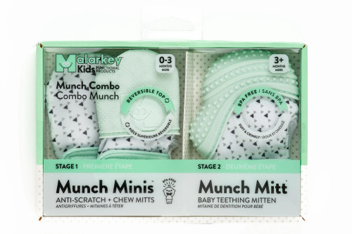 Munch Mitt Combo - Mint Triangle