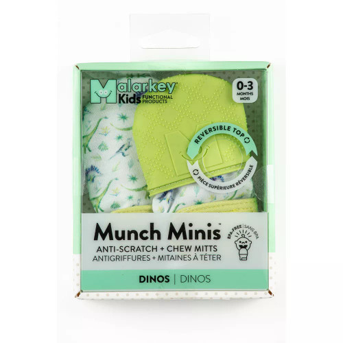 Mini Munch Mitt - Green Dinos