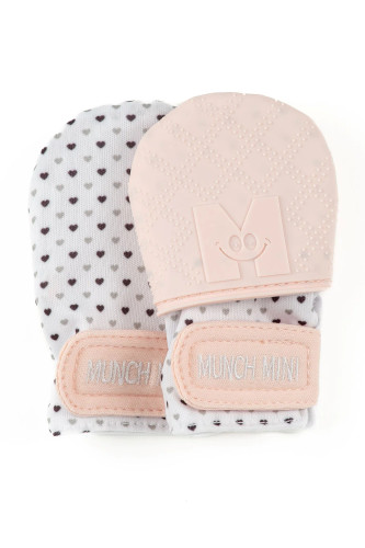 Munch Mitt Combo - Pink Hearts