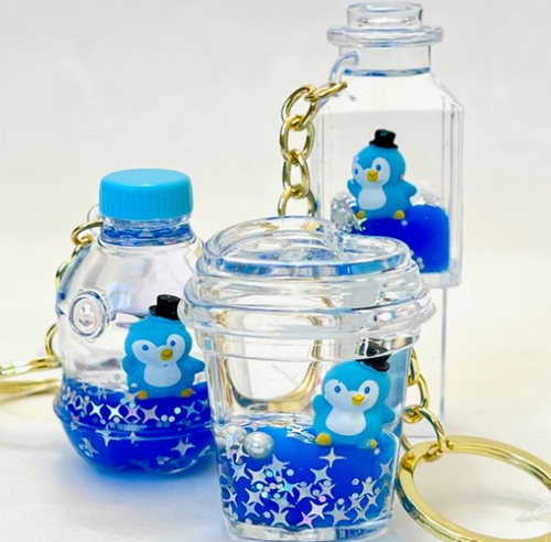 Floaty Key Chain - Blue Penguin